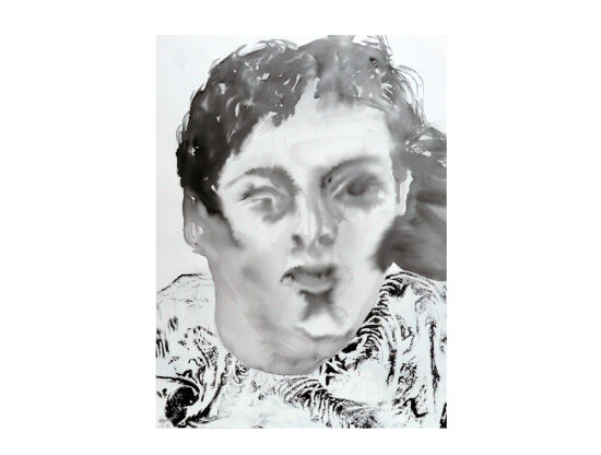 Encre de chine et collage d'empreinte sur papier, 30x40 cm, 2023