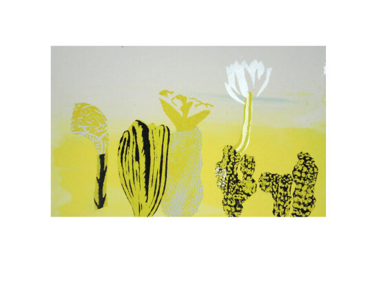 sérigraphie, pochoir, xylographie et collage sur papier, pièce unique, 24x38 cm, 2021