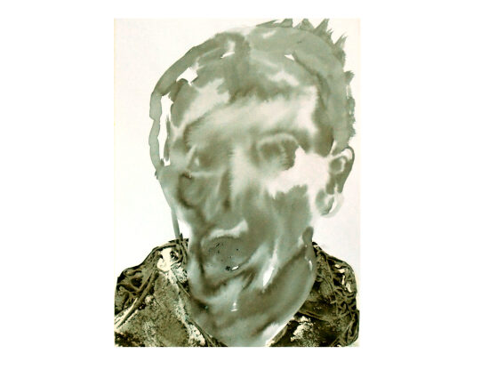 Encre de chine et collage d'empreinte sur papier, 30x40 cm, 2023