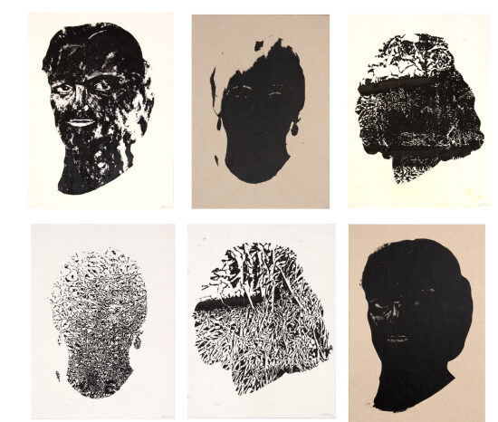 Sérigraphie, monotype  Sur papier chinois, 35x24 cm